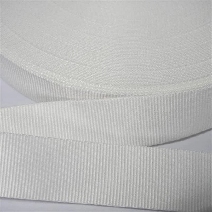 White Polyester Webbing White Polyester Webbing